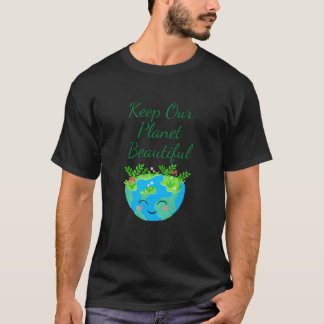 T-shirt Gardez Notre Planète Belle