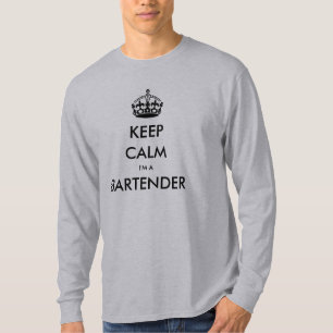 T-shirt GARDEZ SON CALME JE SUIS BARMAN (Tavern, Pub, Salo