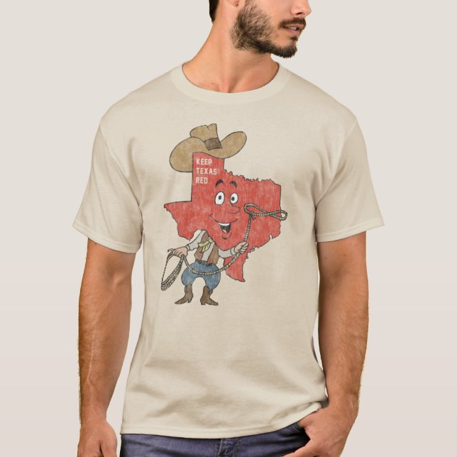 T-shirt Gardez Texas Red Austin Dallas Houston San Antonio (Devant)
