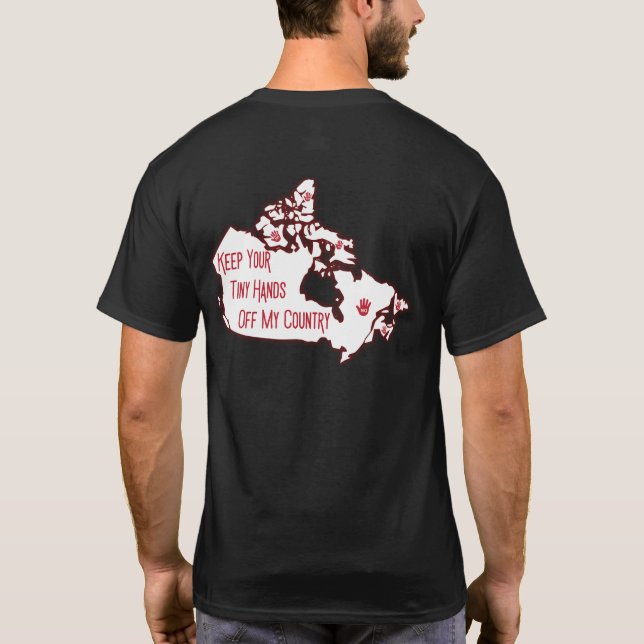 T-shirt Gardez vos petites mains hors de mon pays (Dos)