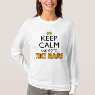 T-shirt Gardez votre calme et allez aux bars Tiki