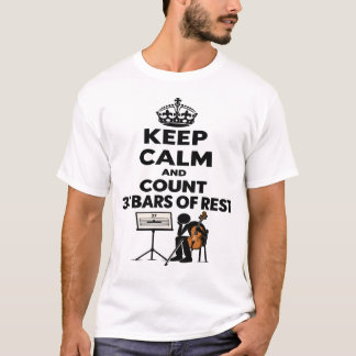 T-shirt Gardez votre calme et comptez 37 mesures de silenc