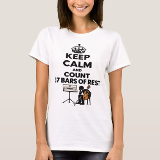 T-shirt Gardez votre calme et comptez 37 mesures de silenc