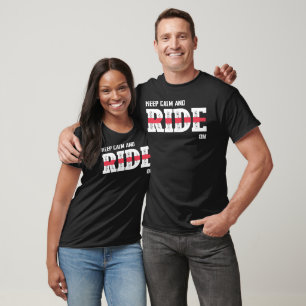 T-shirt Gardez votre calme et continuez à rouler Biker Ins