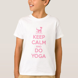 T-shirt Gardez votre calme et faites du yoga
