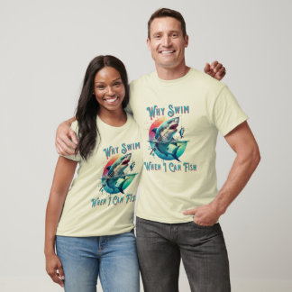 T-shirt Gardez votre calme et partez à la pêche