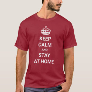 T-shirt Gardez votre calme Restez chez vous Coronavirus Qu