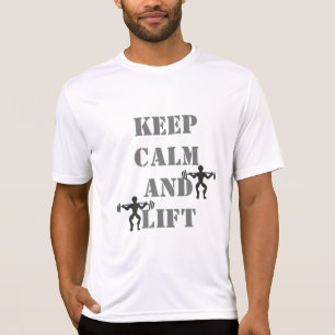 T-shirt Gardez votre calme, salle de sport de musculation,