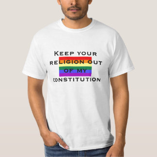 T-shirt Gardez votre religion hors de mon const…