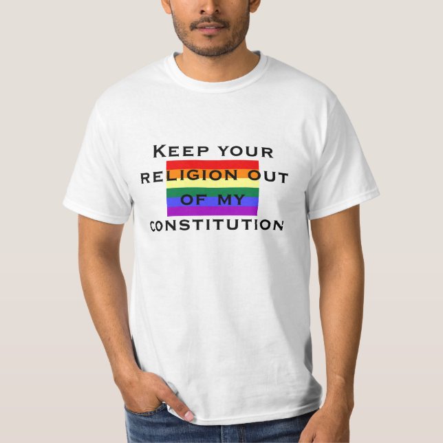 T-shirt Gardez votre religion hors de mon const… (Devant)