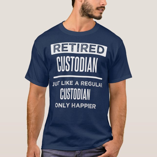 T-shirt Gardien à la retraite Agent de maintenance Funny (Devant)