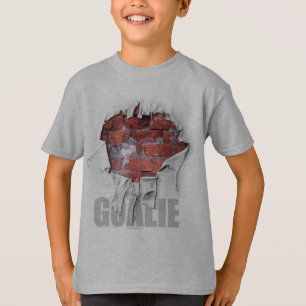 T-shirt Gardien de but déchiré de mur de briques (hockey)