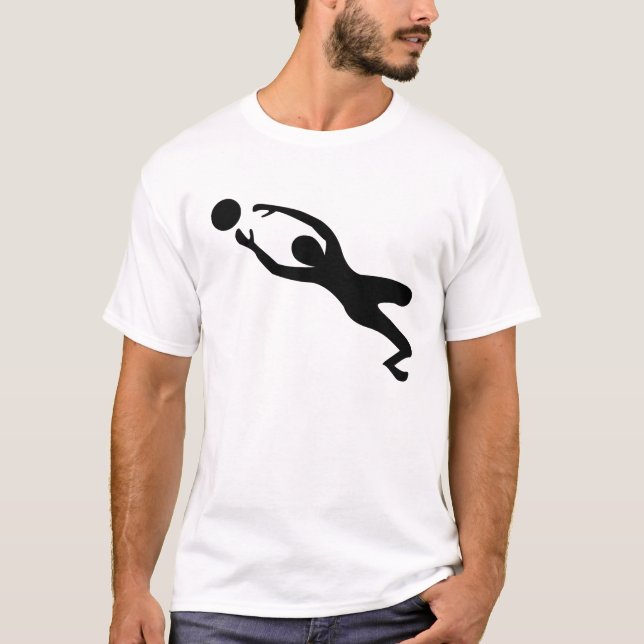 T-shirt Gardien de but - Noir (Devant)