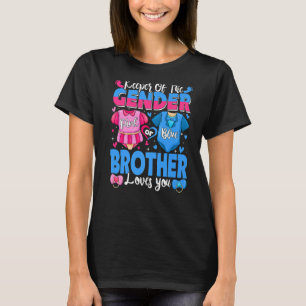 T-shirt Gardien De Genre Frère Vous Aime Rose Ou Ba Bleu