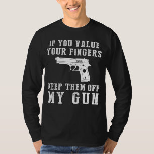 T-shirt Gardien de Giggles - Ne pas toucher mon arme Drôle
