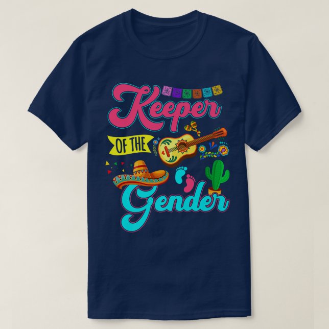 T-shirt Gardien De La Guitare De Genre Révélation De Genre (Design devant)