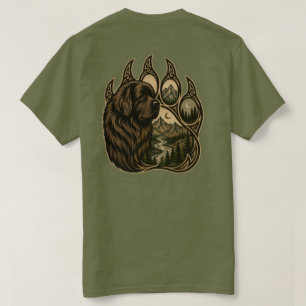 T-shirt Gardien de la Montagne – Art de Patte de Terre-Neu
