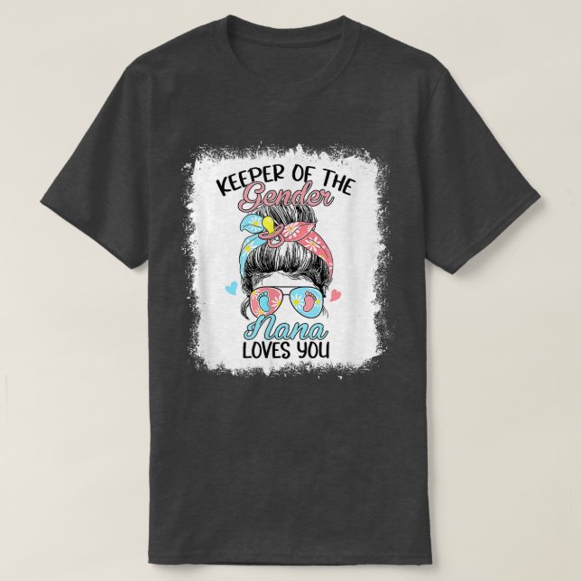 T-shirt Gardien De La Révélation De Genre Nana Vous Aime (Design devant)