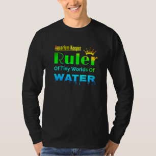 T-shirt Gardien De L'Aquarium Dirigeant Des Cuves De Poiss