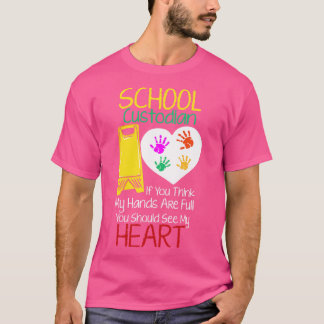 T-shirt Gardien de l'école Gardien Janiteur Funny Ménage