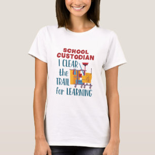 T-shirt Gardien de l'école, j'efface la piste pour appren