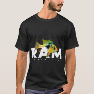 T-shirt Gardien de poisson Ram bleu allemand Aquarium