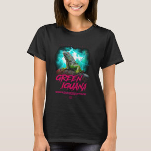 T-shirt Gardien de reptile moderne Iguana vert 1
