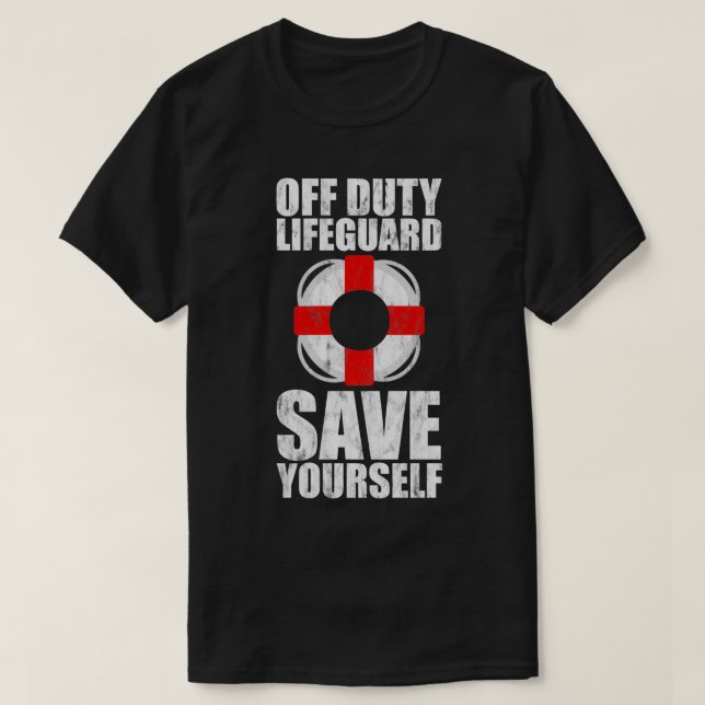 T-shirt Gardien de vie hors service Sauvez-vous 7 (Design devant)