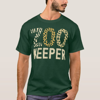 T-shirt Gardien de zoo Animaux de zoo Safari Gardien de zo