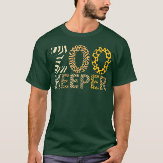 T-shirt Gardien de zoo Animaux de zoo Safari Gardien de zo
