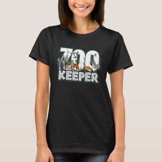 T-shirt Gardien de zoo Bois sauvages Jungle Forêt tropical