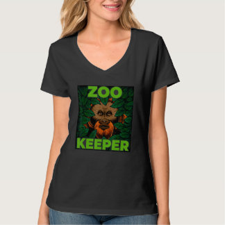 T-shirt Gardien de Zoo Drôle Singe de la Jungle Amateur d'