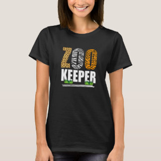 T-shirt Gardien de zoo Gardien de zoo Animaux africains Zè