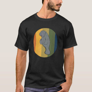 T-shirt Gardien de zoo Rétro Lamantin Vache marine Vintage
