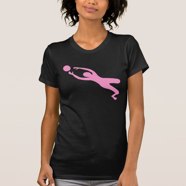 T-shirt Gardien des objectifs - rose (Devant)