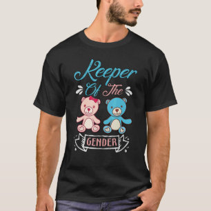 T-shirt Gardien des ours de genre en bleu et rose