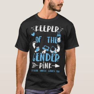 T-shirt Gardien D'Oncle Du Sexe Oncle Rose Ou Bleu L B