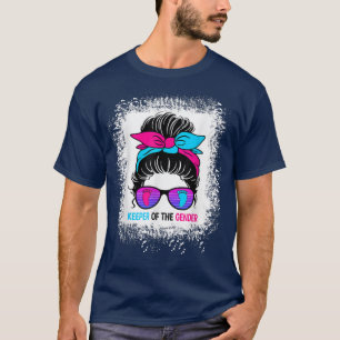 T-shirt Gardien Du Genre Révèle Messy Bun Baby Announc