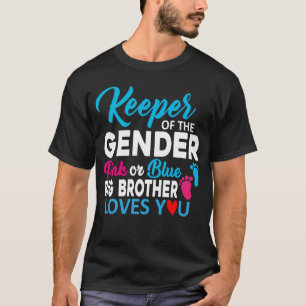 T-shirt Gardien du genre rose ou bleu frère aime Yo