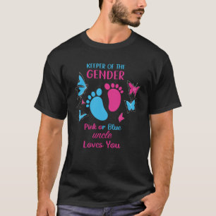 T-shirt Gardien Du Genre Rose Ou Bleu Oncle Vous Aime