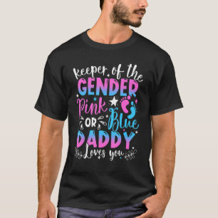 T-shirt Gardien Du Genre Rose Ou Bleu Papa Aime Votre