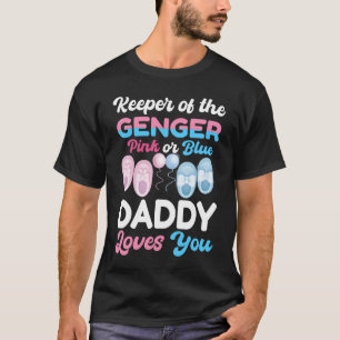 T-shirt Gardien du genre rose ou bleu papa papa aime