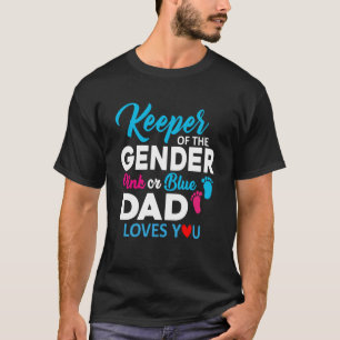 T-shirt Gardien du genre rose ou bleu papa t'aime Bd