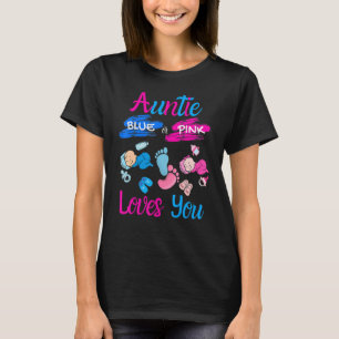 T-shirt Gardien Du Genre Rose Ou Bleu Tante Aime Y