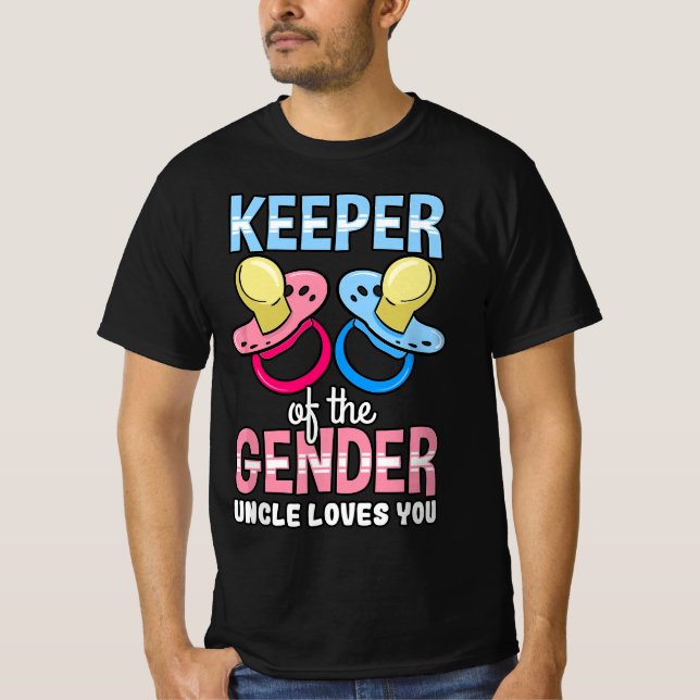 T-shirt Gardien Du Sexe Oncle Vous Aime Baby shower N (Devant)