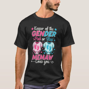 T-shirt Gardien Du Sexe Révèle Rose Ou Bleu Mémo Aimer Y