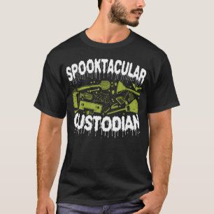 T-shirt Gardien Janitor Spooktacular Custodian Halloween