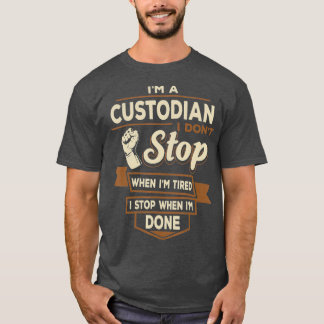 T-shirt Gardien Je m'arrête quand Je Suis Fait Gardien Drô