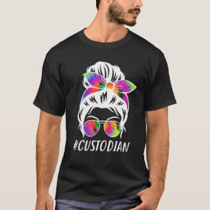 T-shirt Gardien Squad Tie Dye Messy Bun Girl School Clea