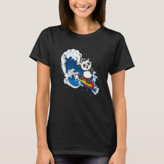 T-shirt Gardiennage de zoo Surfing Faune Animal Panda Ours